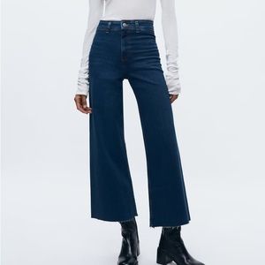 Zara Marine Straight High Rise Jeans NWT